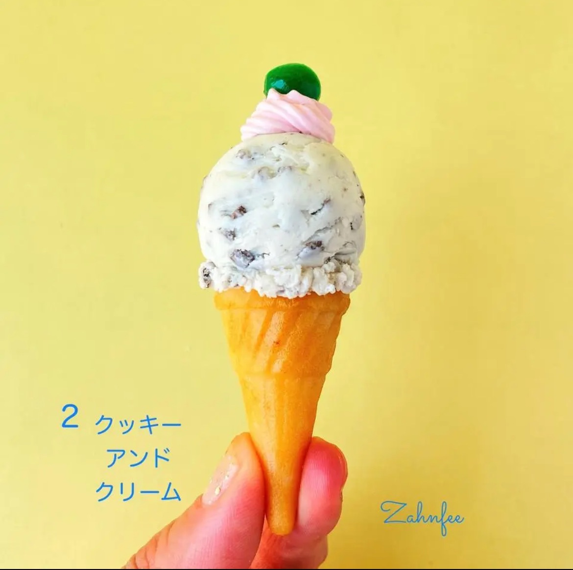 迷你冰淇淋胸針🍦（🍪奶油餅乾口味🍪）