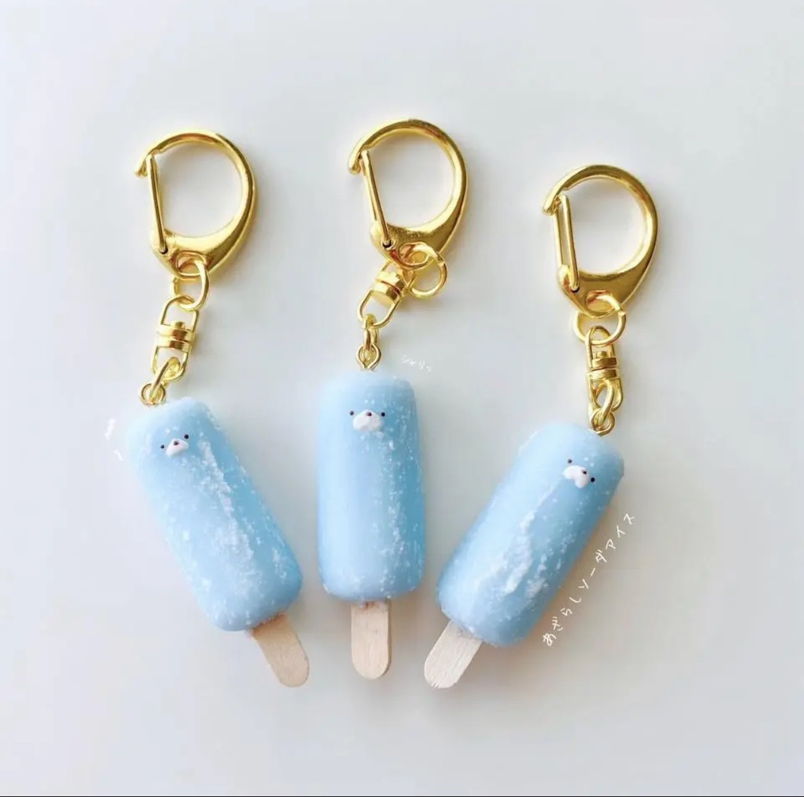🦭🧊海豹蘇打冰棒黏土吊飾