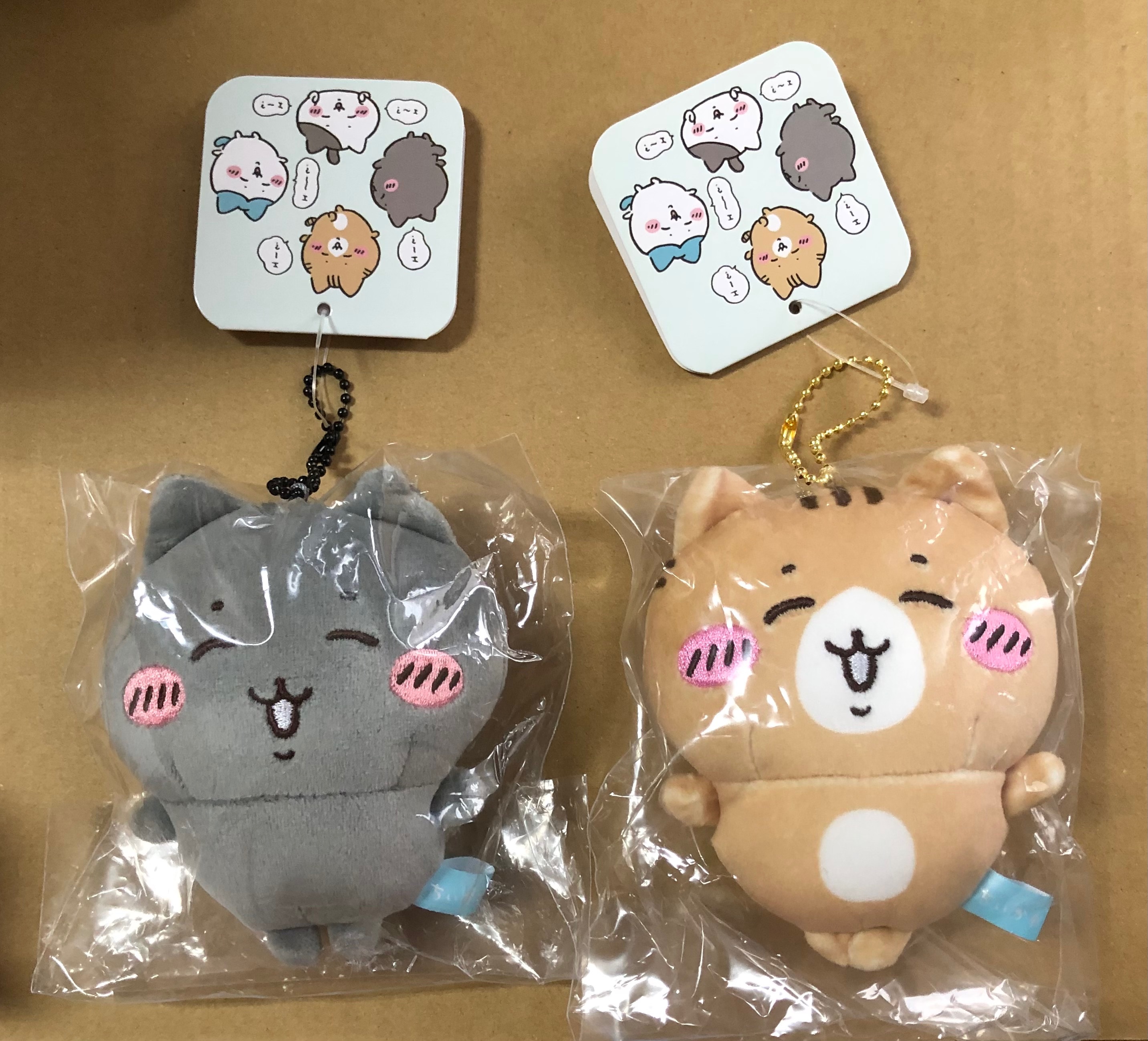 小八好朋友黑貓和虎斑貓吊飾合售