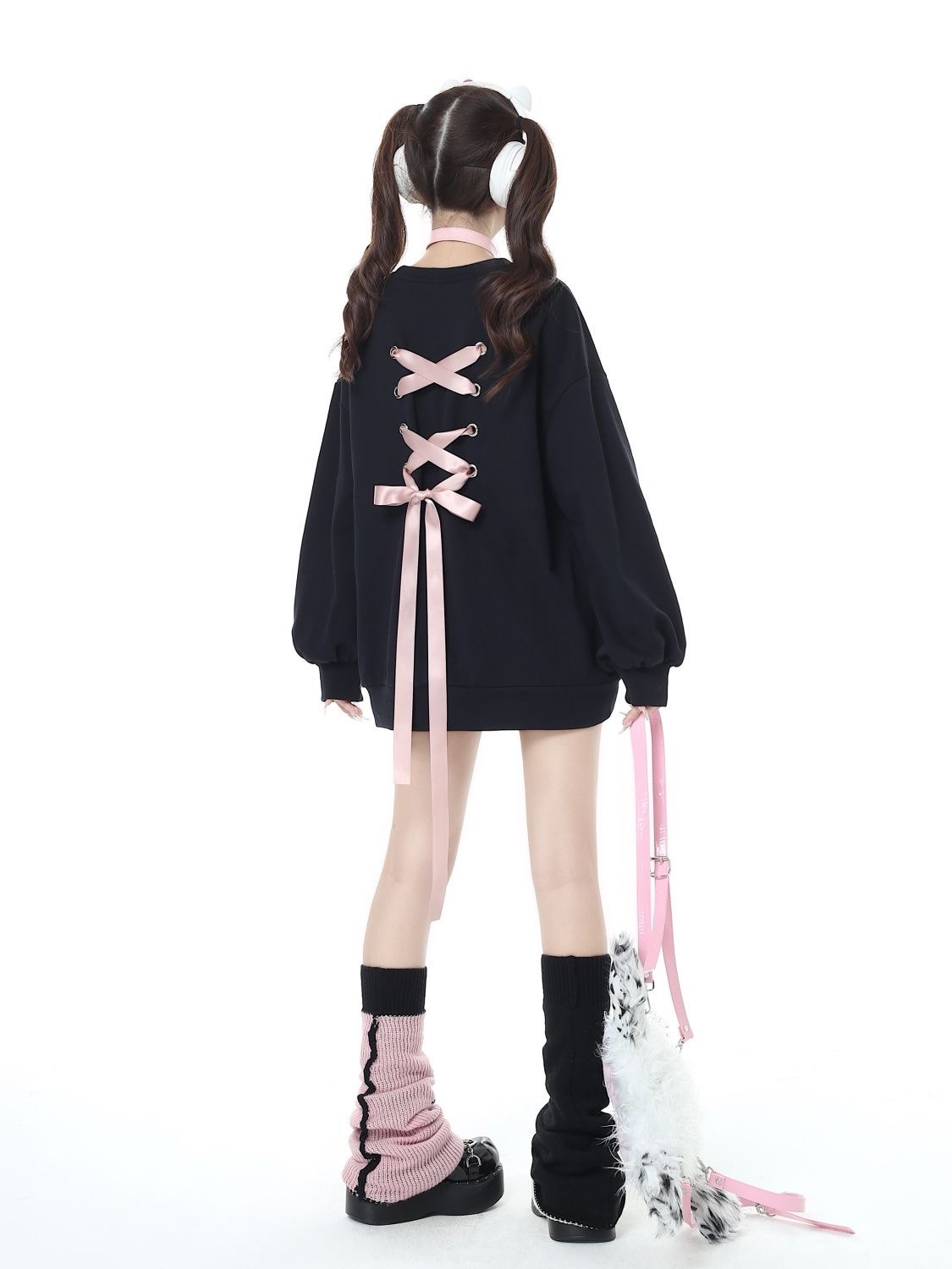 背後蝴蝶結綁帶上衣🎀