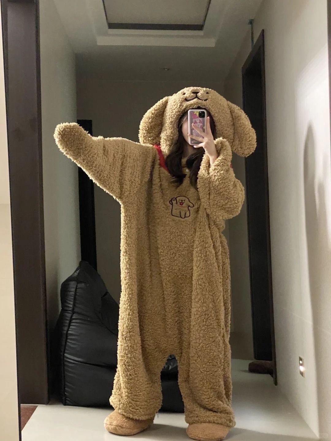 超可愛！情侶閨蜜一起穿🩷小金毛小白睡衣