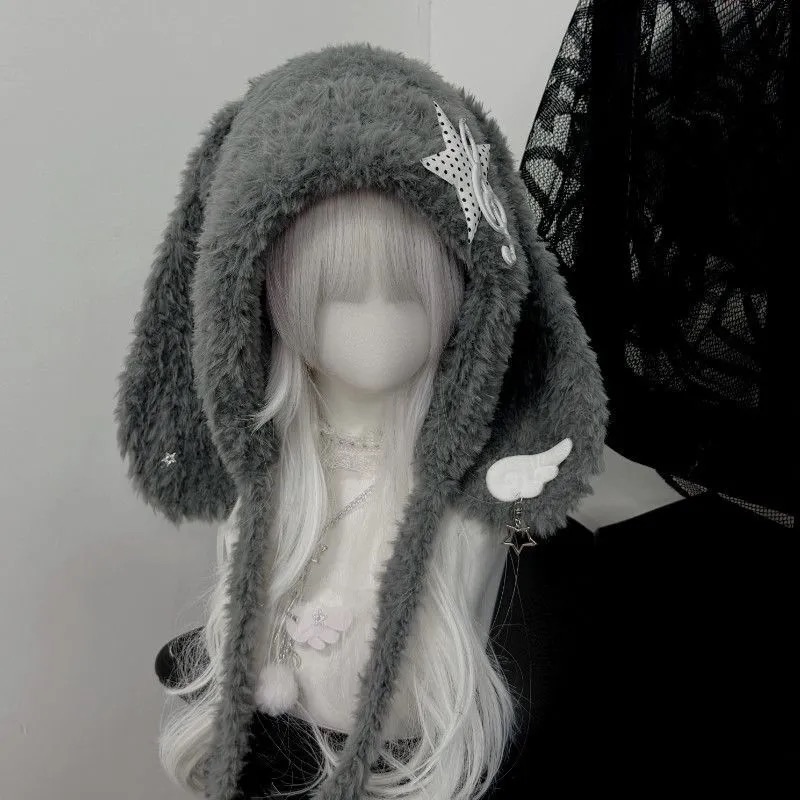 冬天必備！售完不補！毛茸茸兔耳耳罩🐰