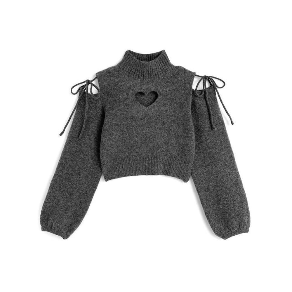 售完不補 首批優惠價！又甜又辣💗日系愛心挖空毛衣