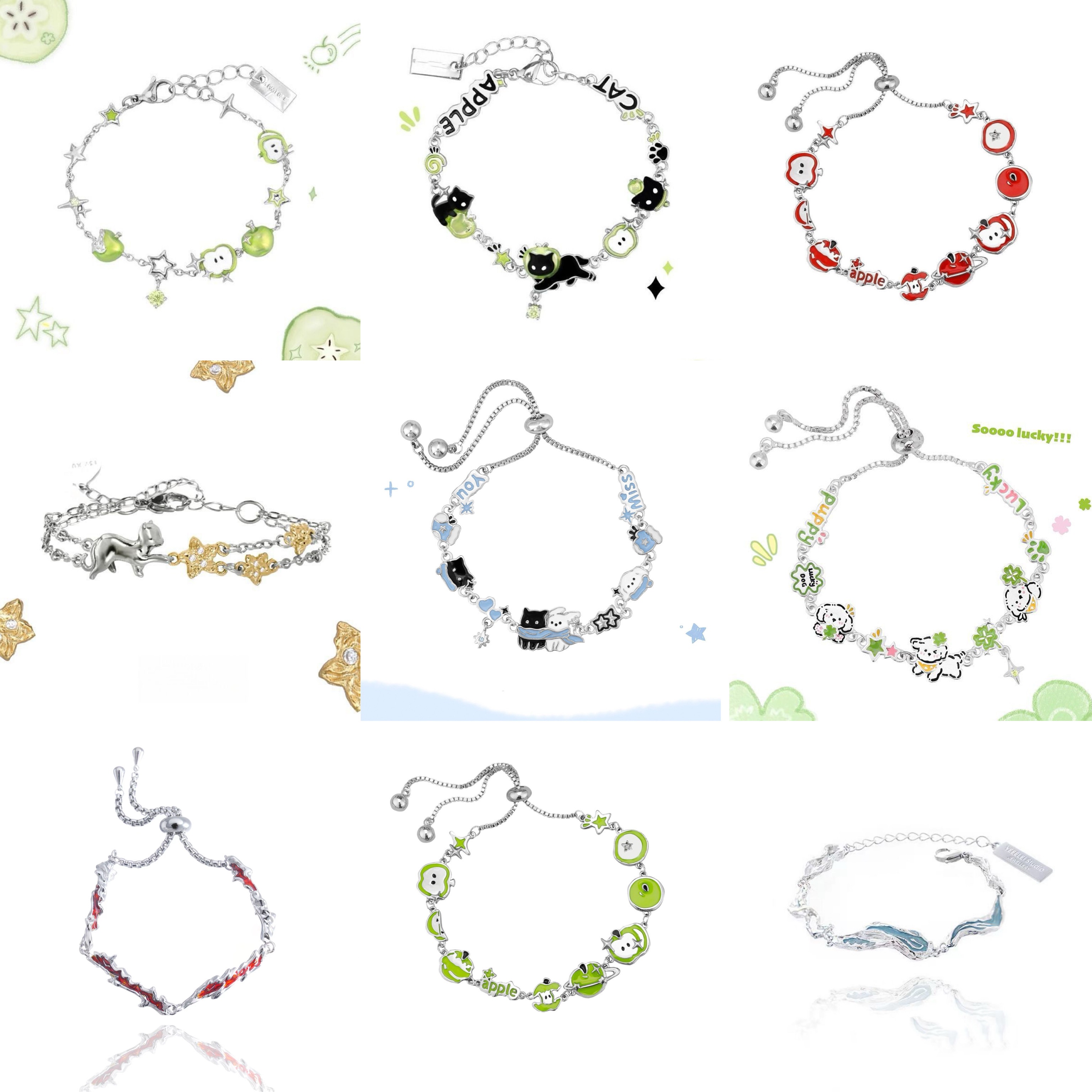 可以戴著洗澡！漂亮的手鍊合集✨