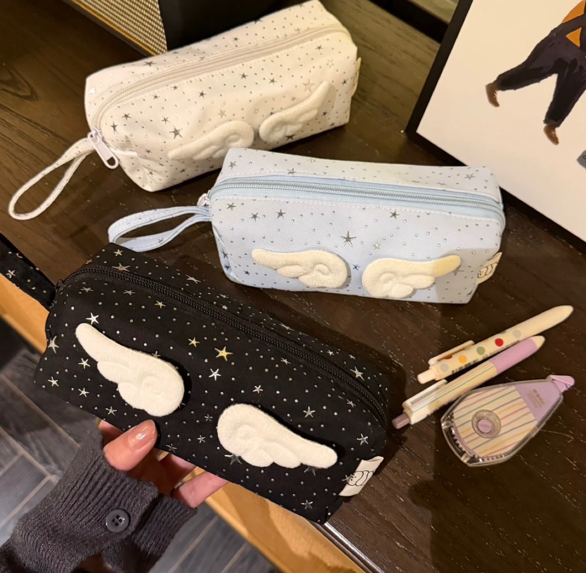 星星翅膀筆袋