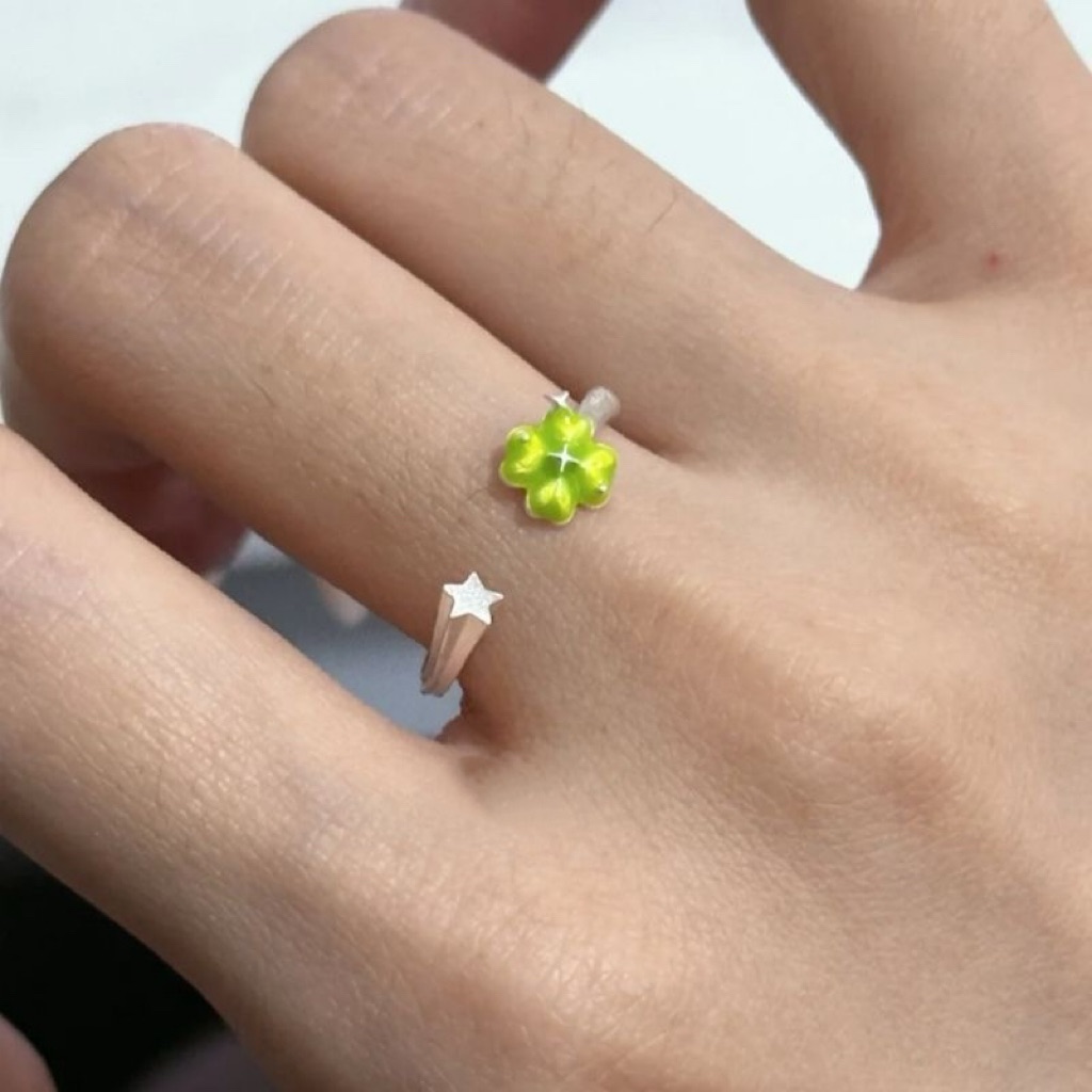 星星幸運草開口戒🍀