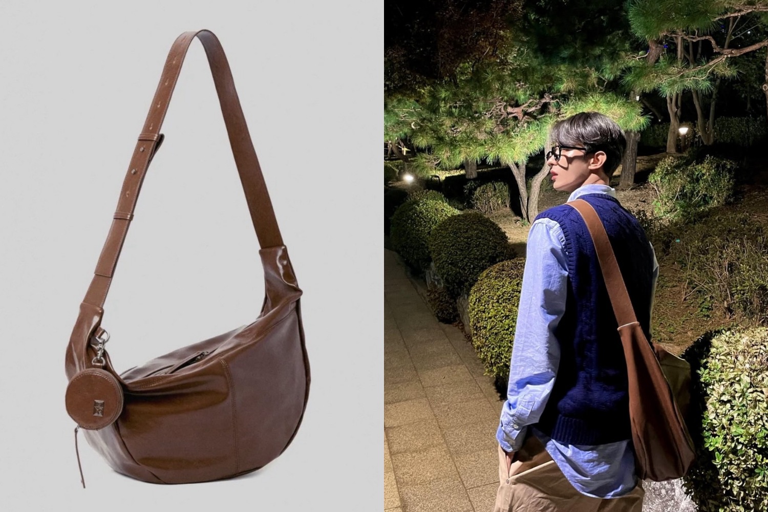 碩珉同款MIM THE WARDROBE包包咖啡色-容量超大好看又好裝