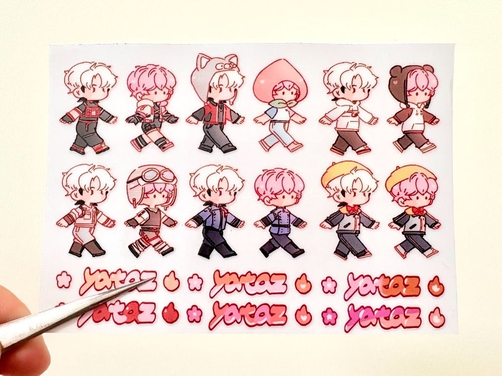 yataz散步轉印貼（A7尺寸）