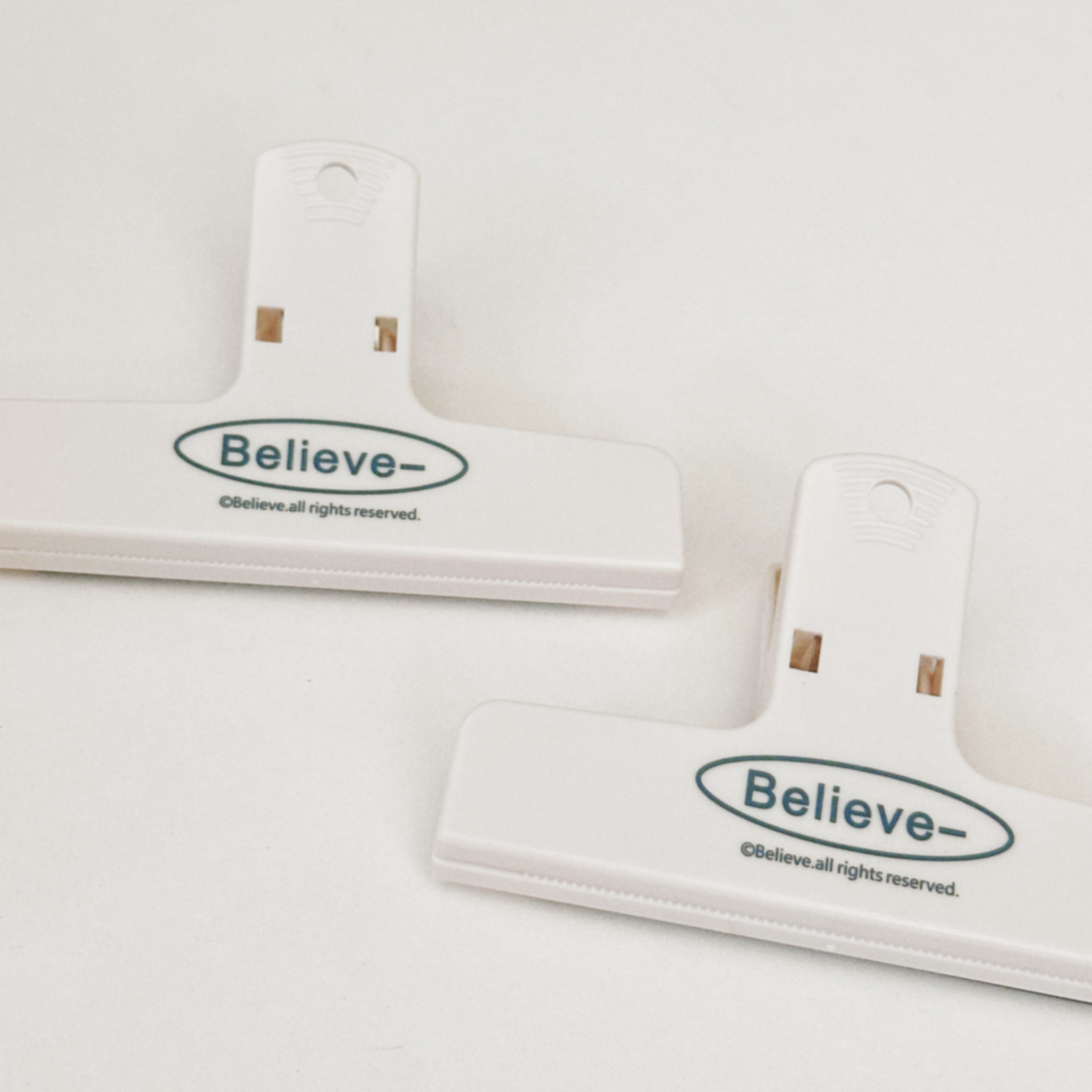 ins藍白勵志磁吸手帳夾 辦公文具萬用收納夾 試卷夾 票據夾 發票夾 冰箱貼