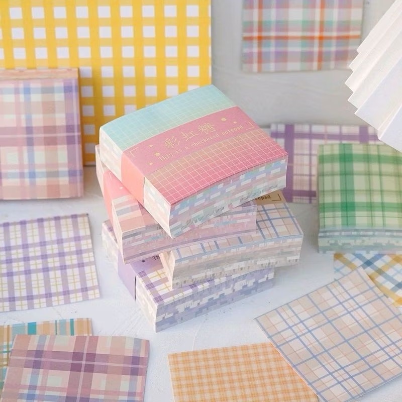 格子的日常系列便籤紙 網格素材紙分裝 手帳筆記試吃包 便條紙 便簽紙