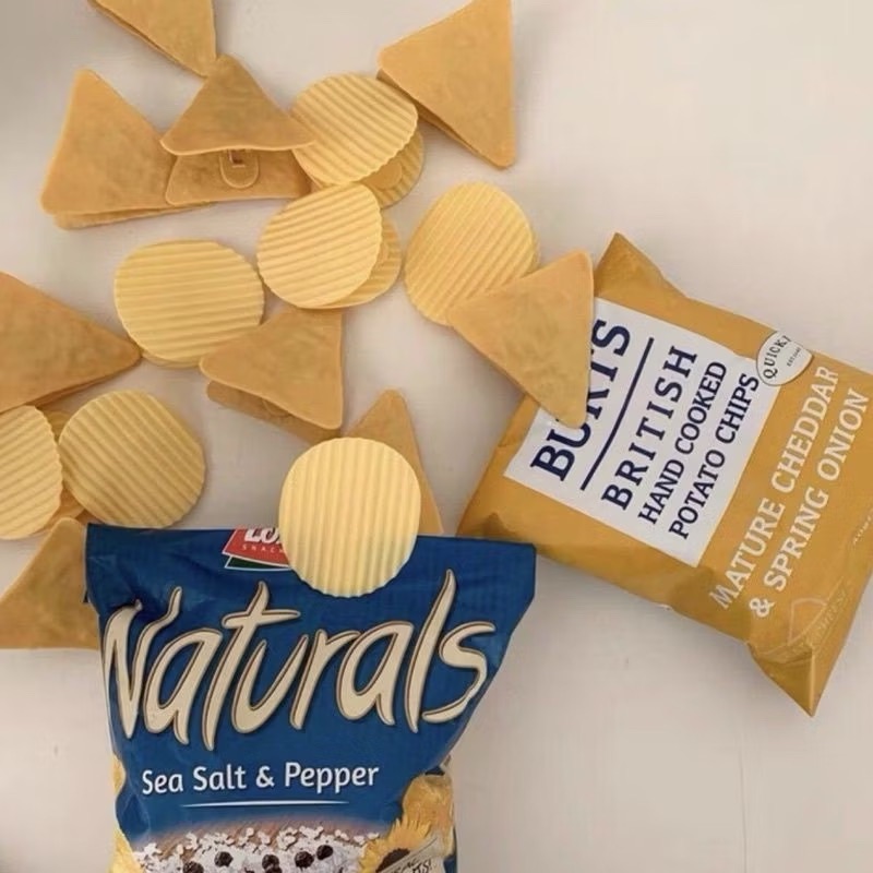 創意仿真洋芋片夾子 薯片造型夾子文件夾 零食封口夾 萬用小夾子 手帳夾子 拍照道具