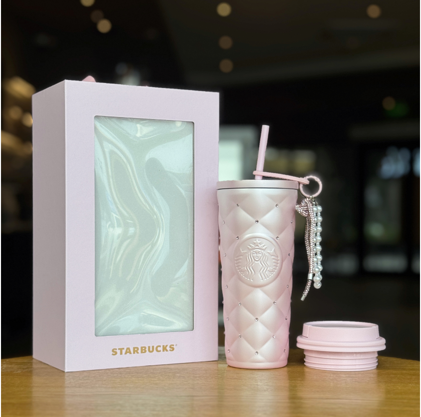 ＜預購＞星巴克 情人節粉色鑽石杯