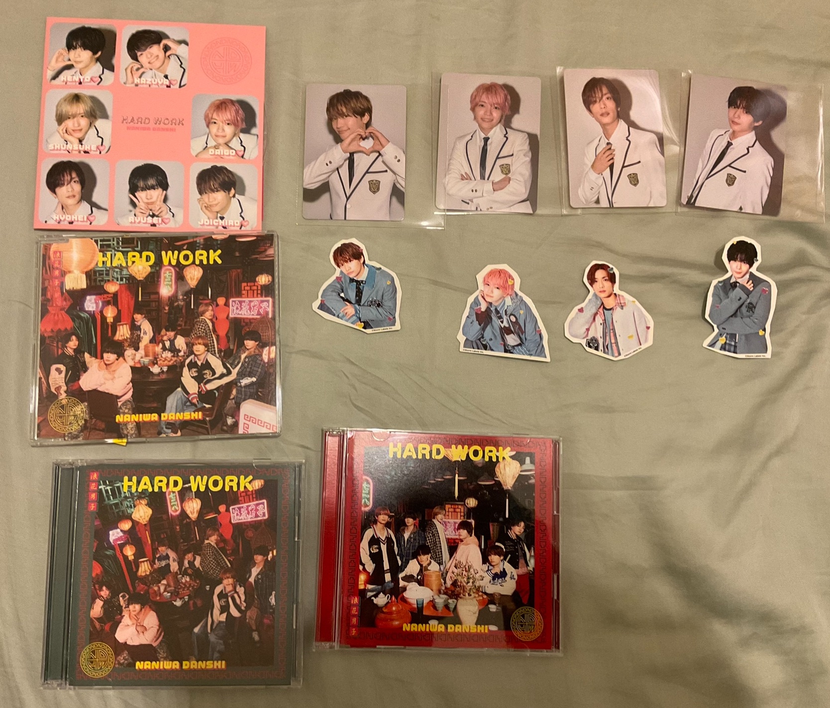 Hard Work 二手（❤️💛💙💜組合、四盤組合皆會加贈隨機shop照 ，初回一二皆為藍光