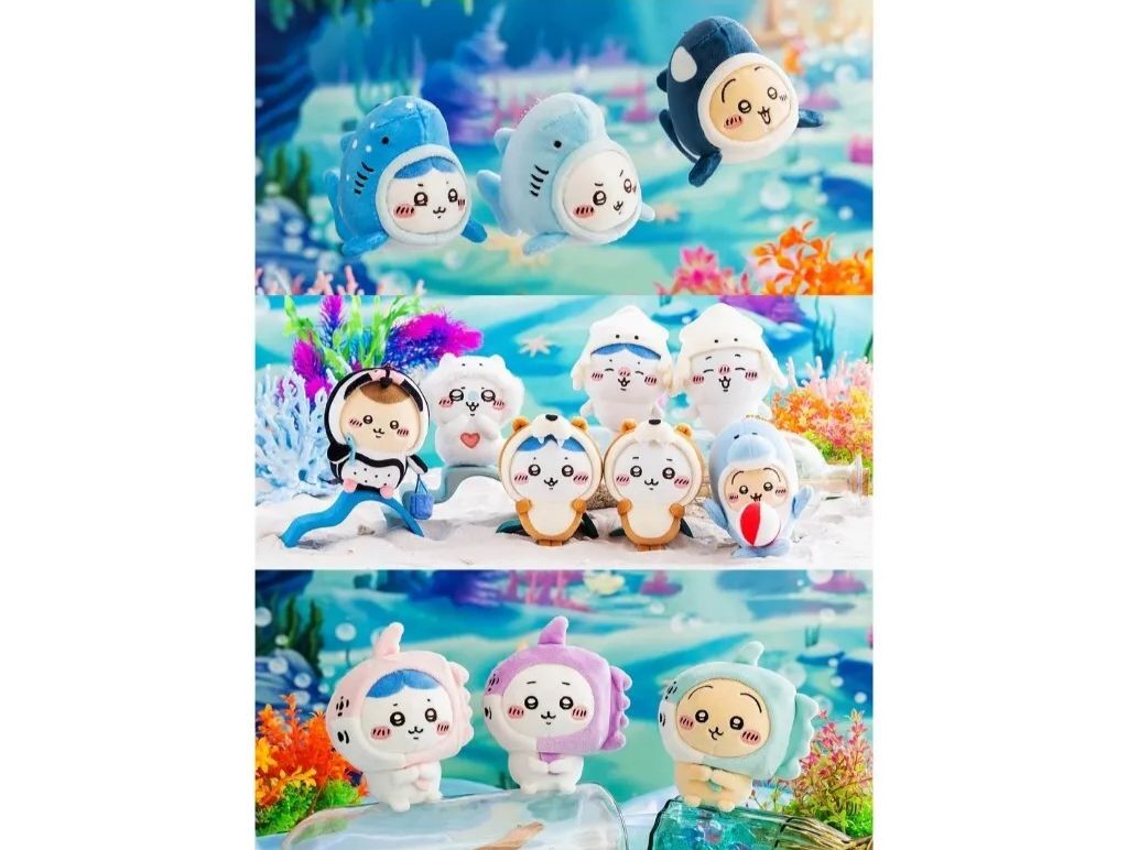 吉伊卡哇 水族館毛絨掛件