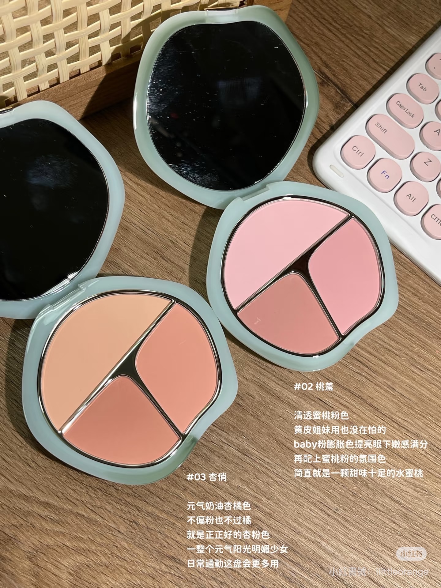 現貨｜彩棠三色腮紅盤