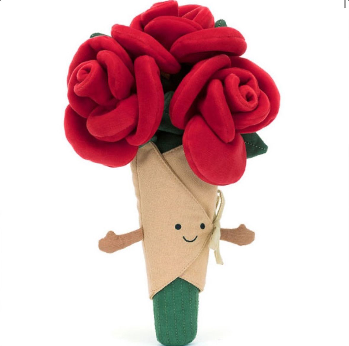 Jellycat手捧花束💐玫瑰花束🌹