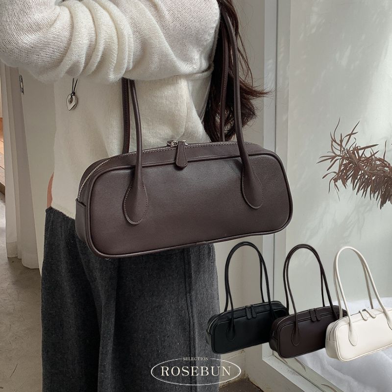 韓系柔軟法棍單肩包