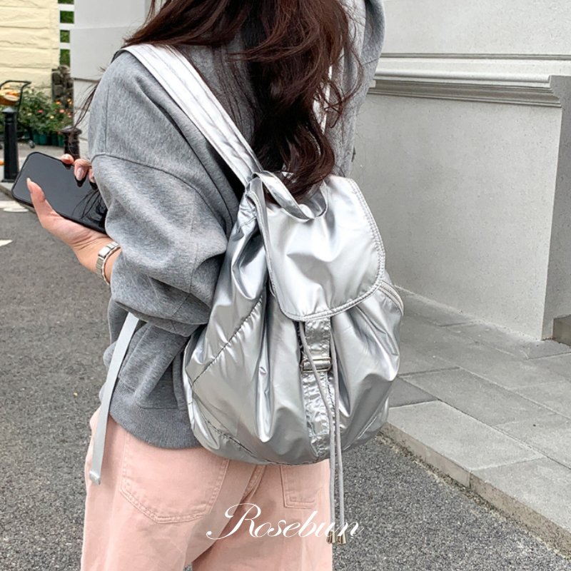 亮面尼龍後背包