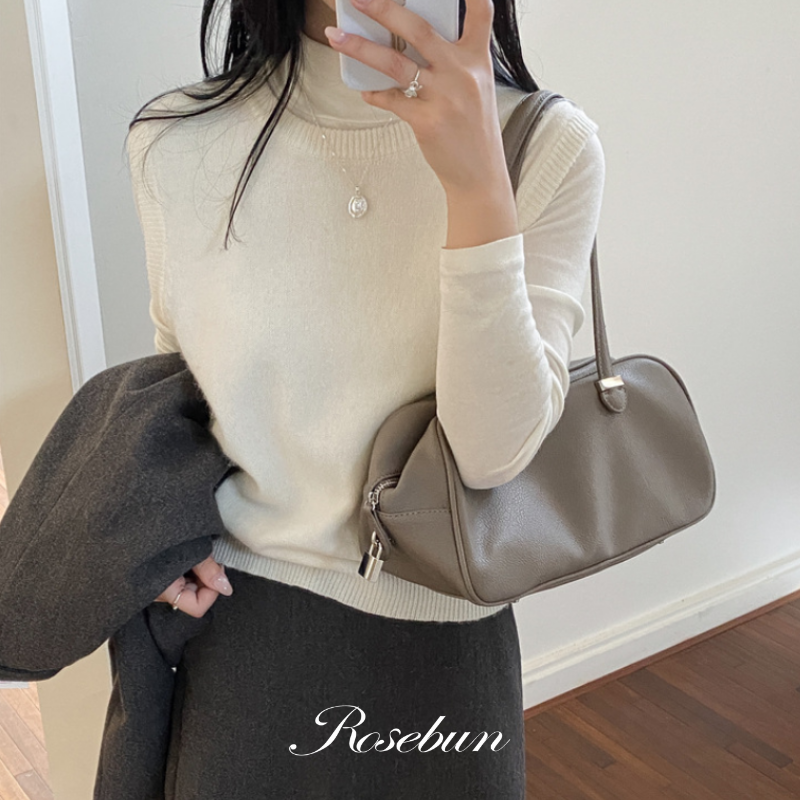 荔枝皮波士頓肩背包