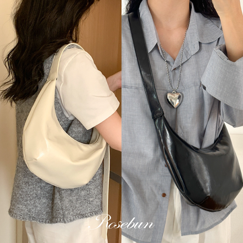 韓系柔月斜背包 腋下包