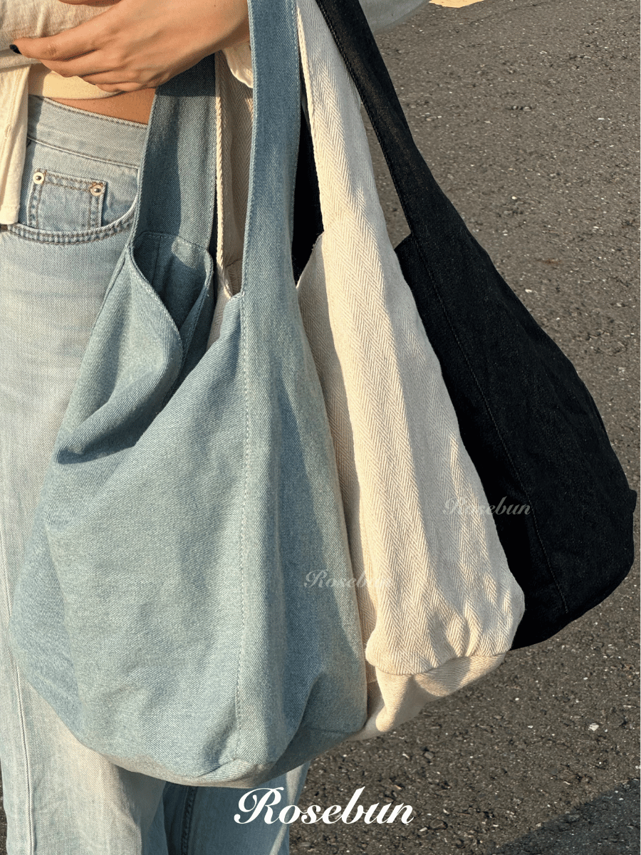 巨容量! 牛仔帆布托特包