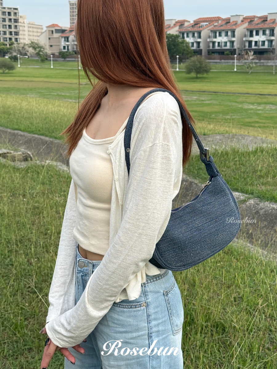 𝑹𝒐𝒔𝒆𝒃𝒖𝒏.訂製款！金屬牛仔腋下包