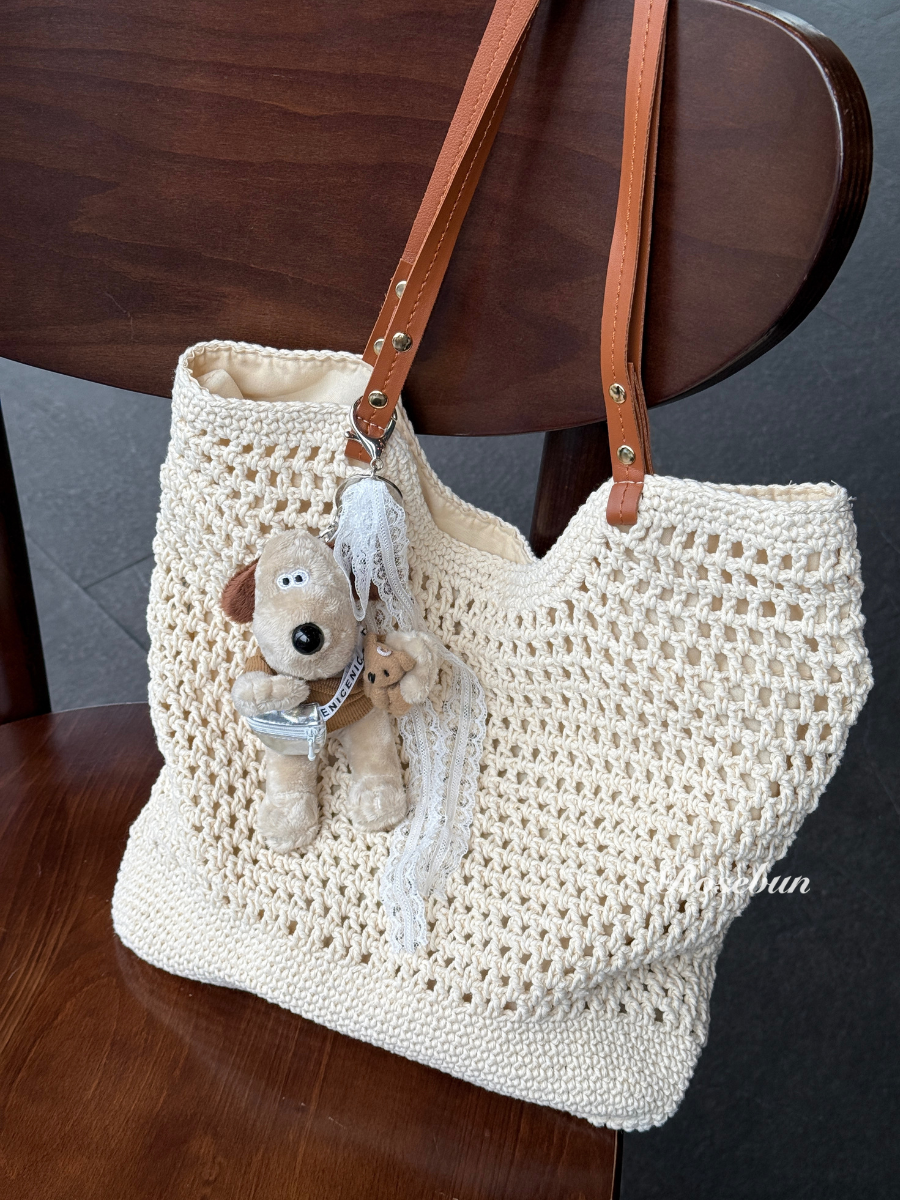 焦糖海灘編織包