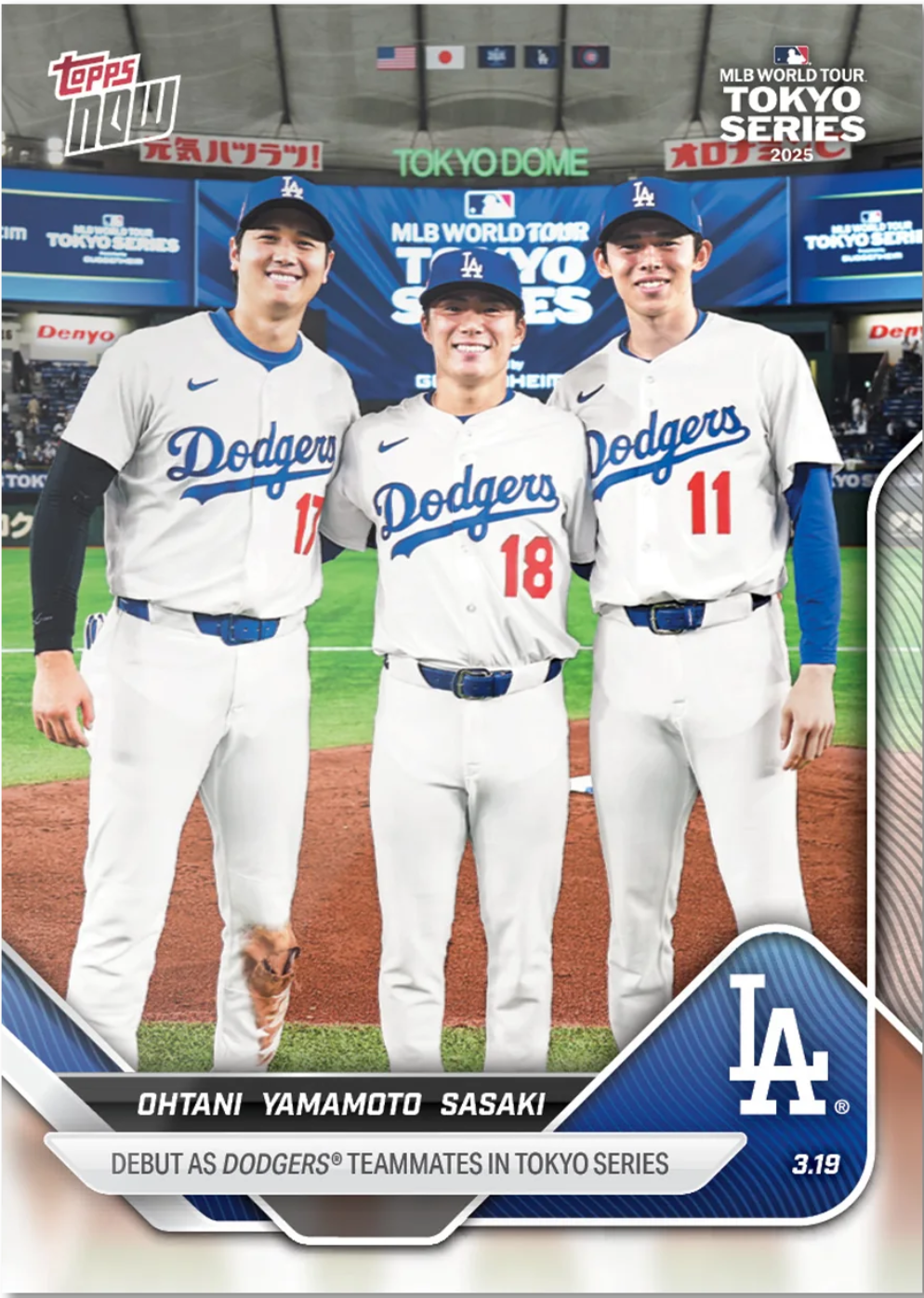 【現貨】Shohei Ohtani / Yamamoto / Roki Sasaki MLB Topps NOW