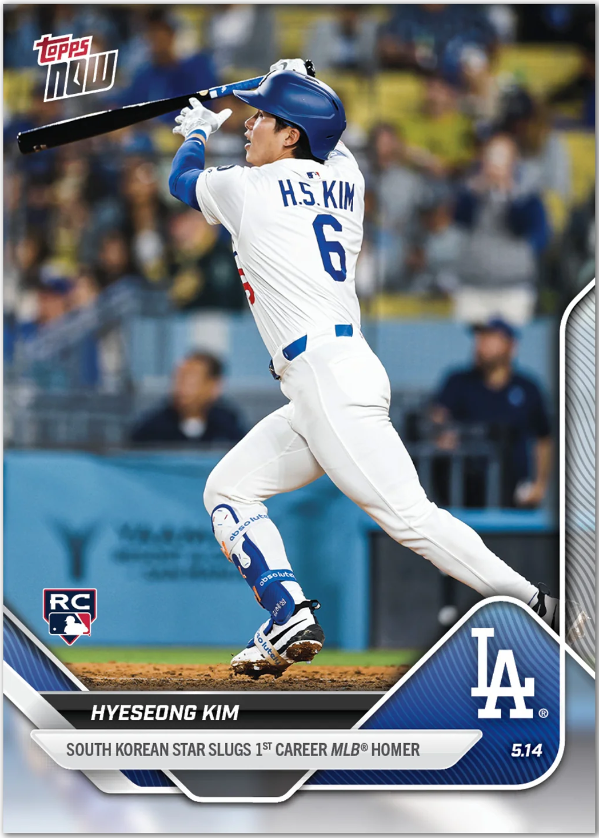 【現貨】Hyeseong Kim 2025 MLB Topps NOW 金慧成 首轟