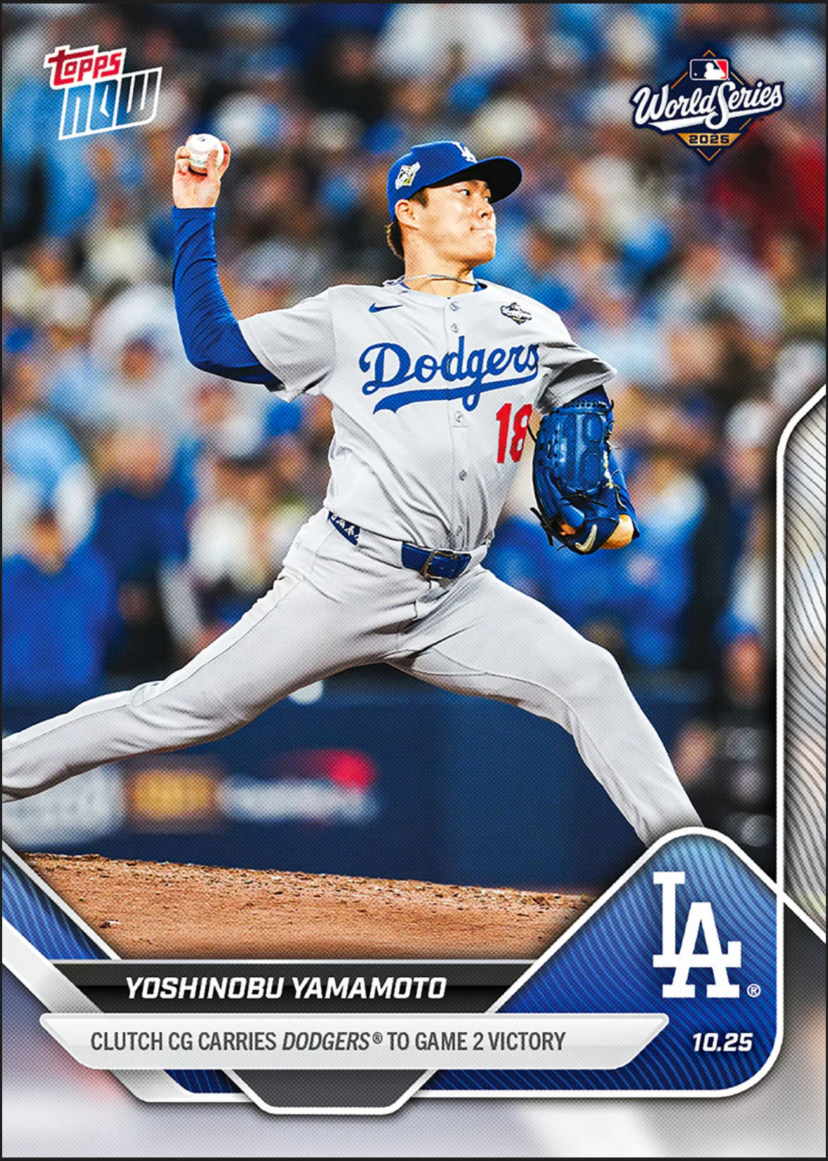 【現貨】 Yoshinobu Yamamoto - 2025 MLB Topps NOW 兩場完投勝