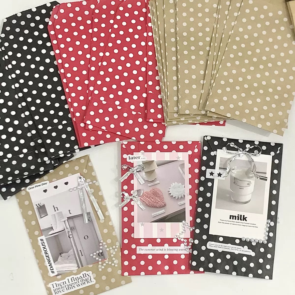 圓點紙袋（5入）