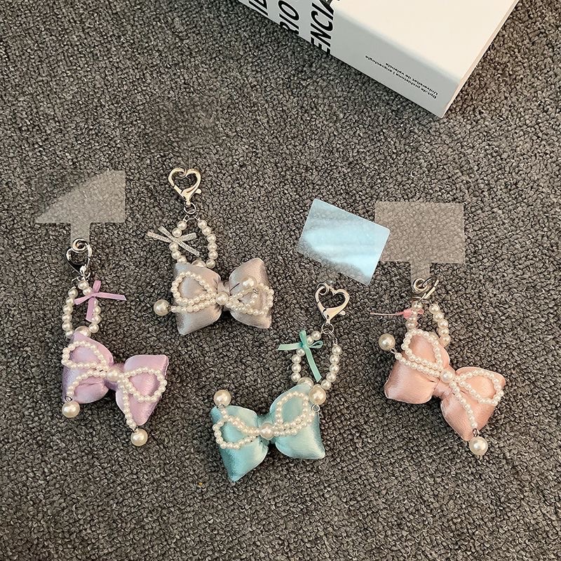 迷你珍珠蝴蝶結🎀手機吊飾