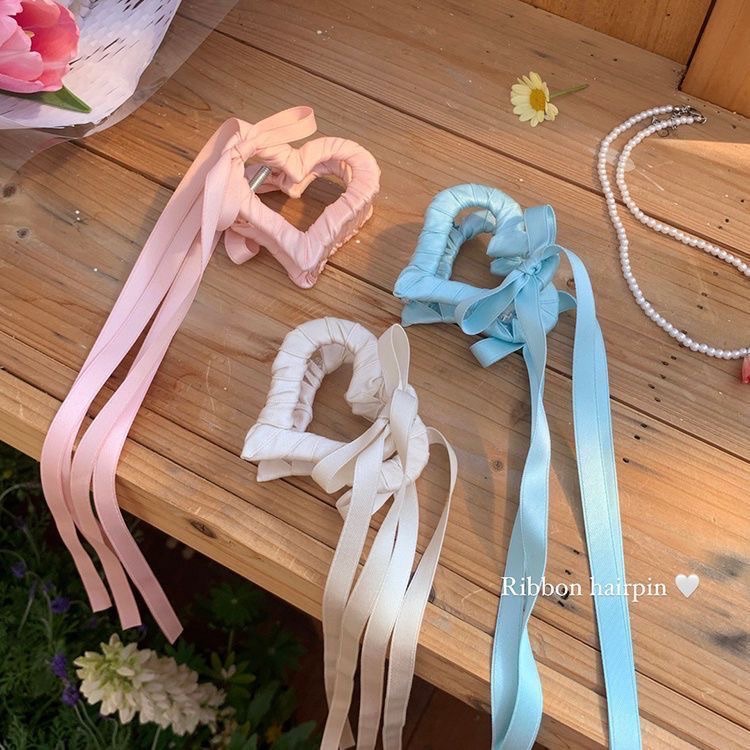 溫柔芭蕾風愛心鯊魚夾