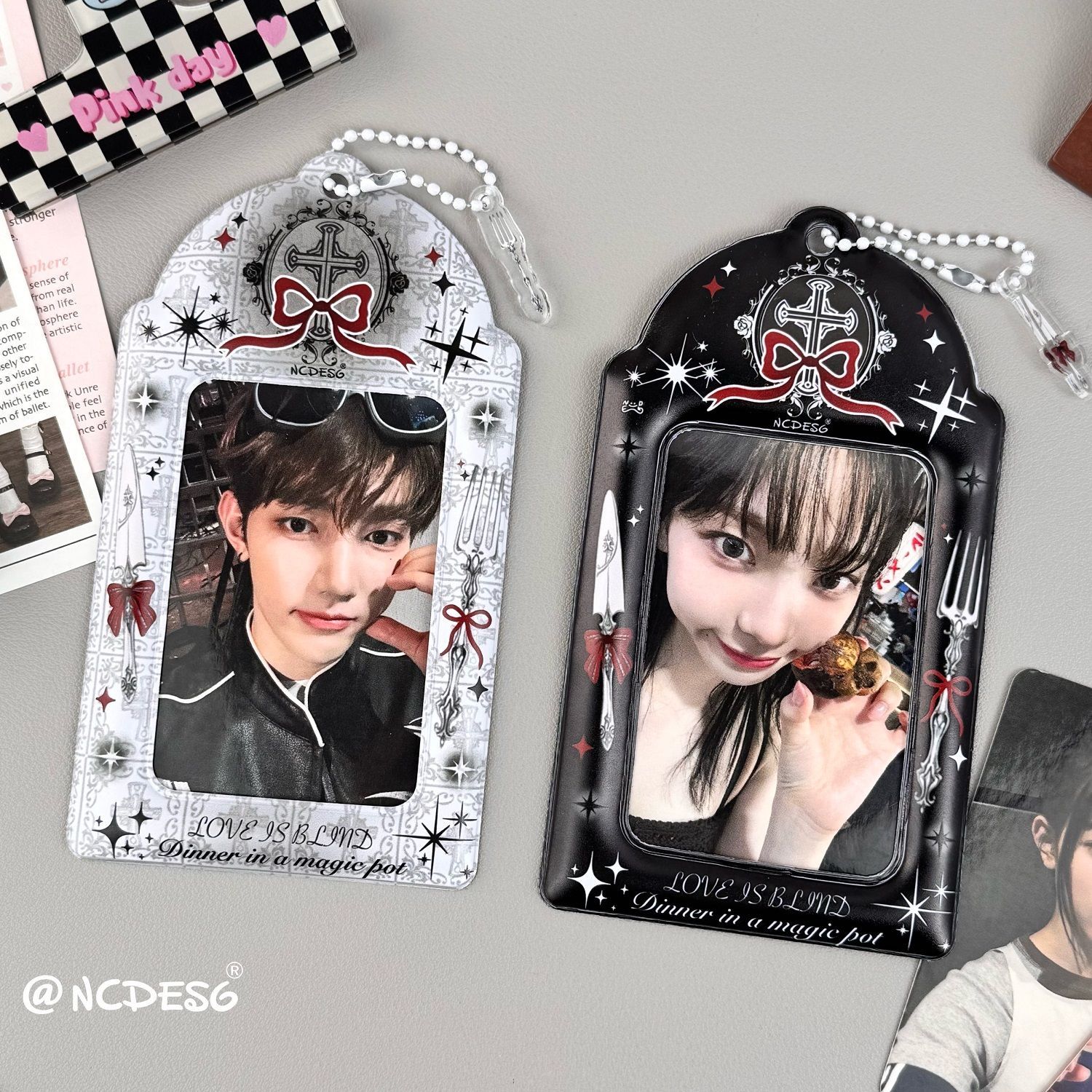 哥特風刀叉pvc卡套