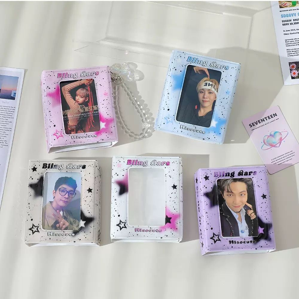 潑墨星星暗扣斯三寸卡冊