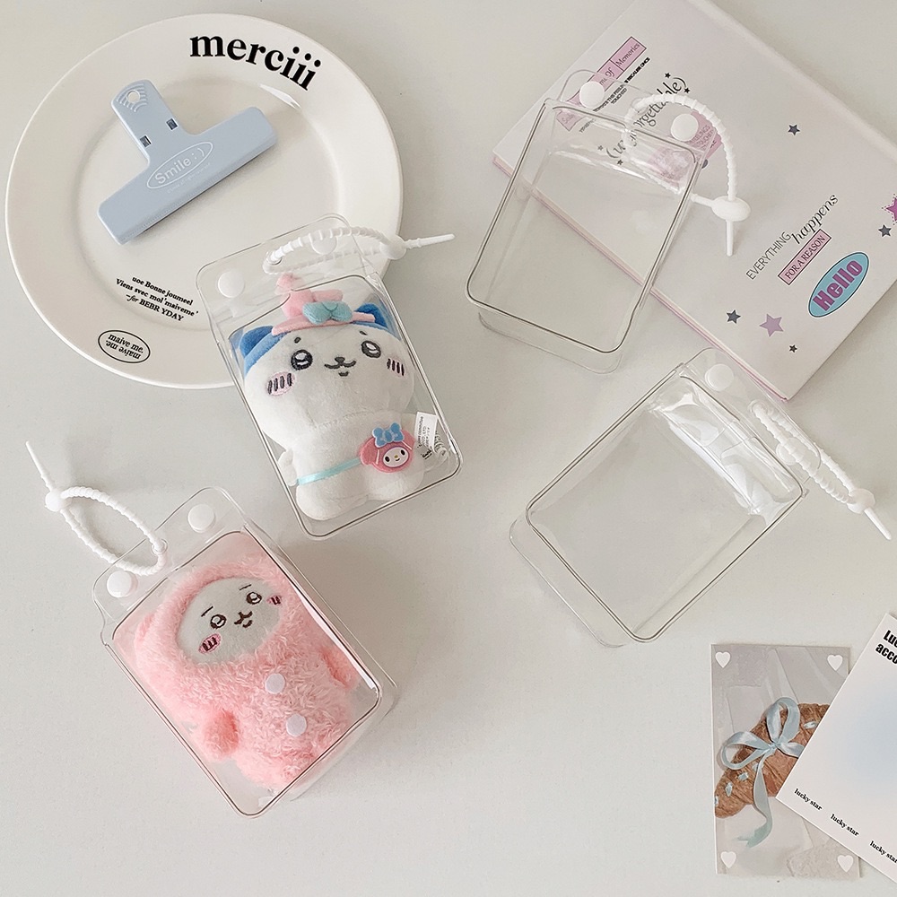 透明娃包牛奶盒 8*8*13.5