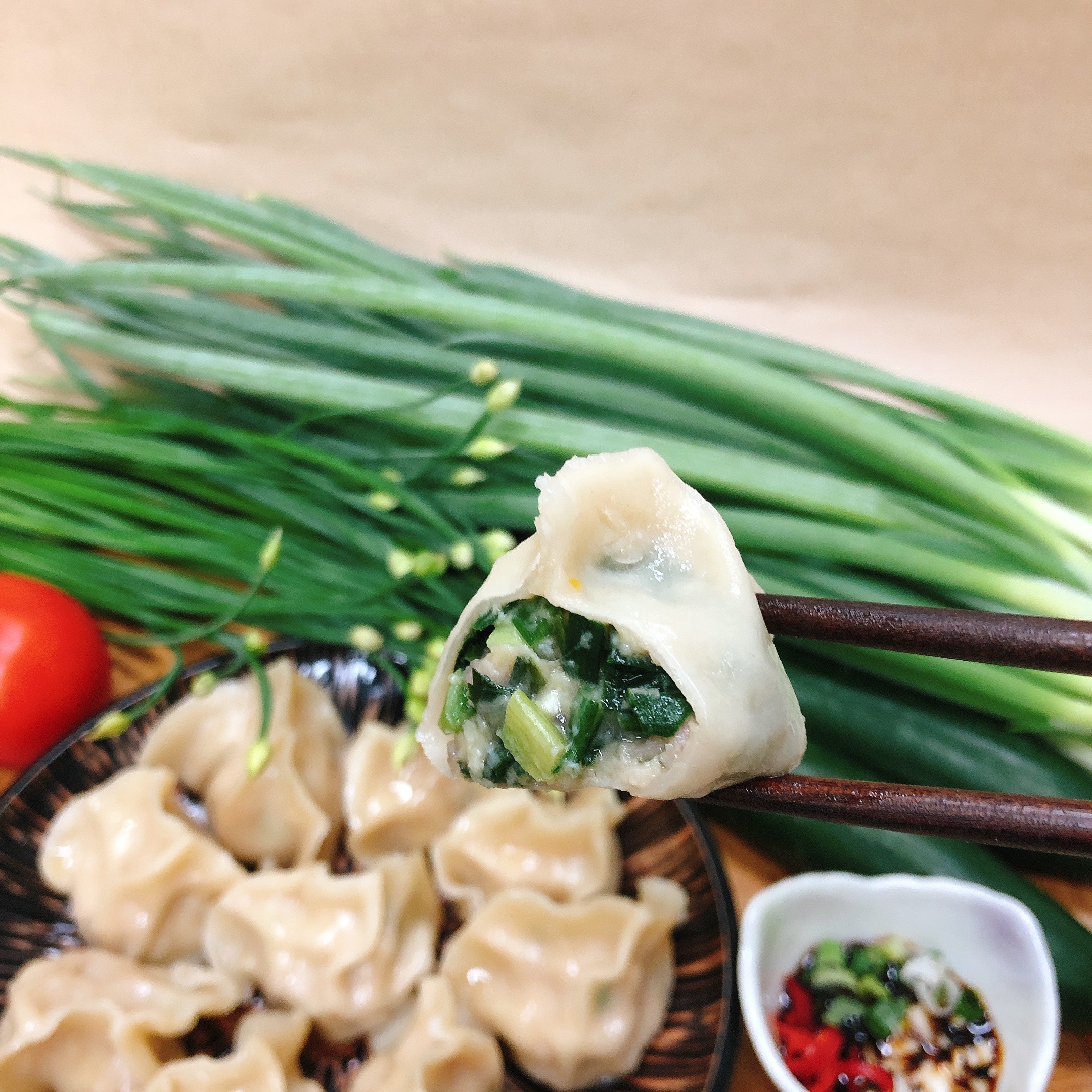 韭菜鮮肉水餃