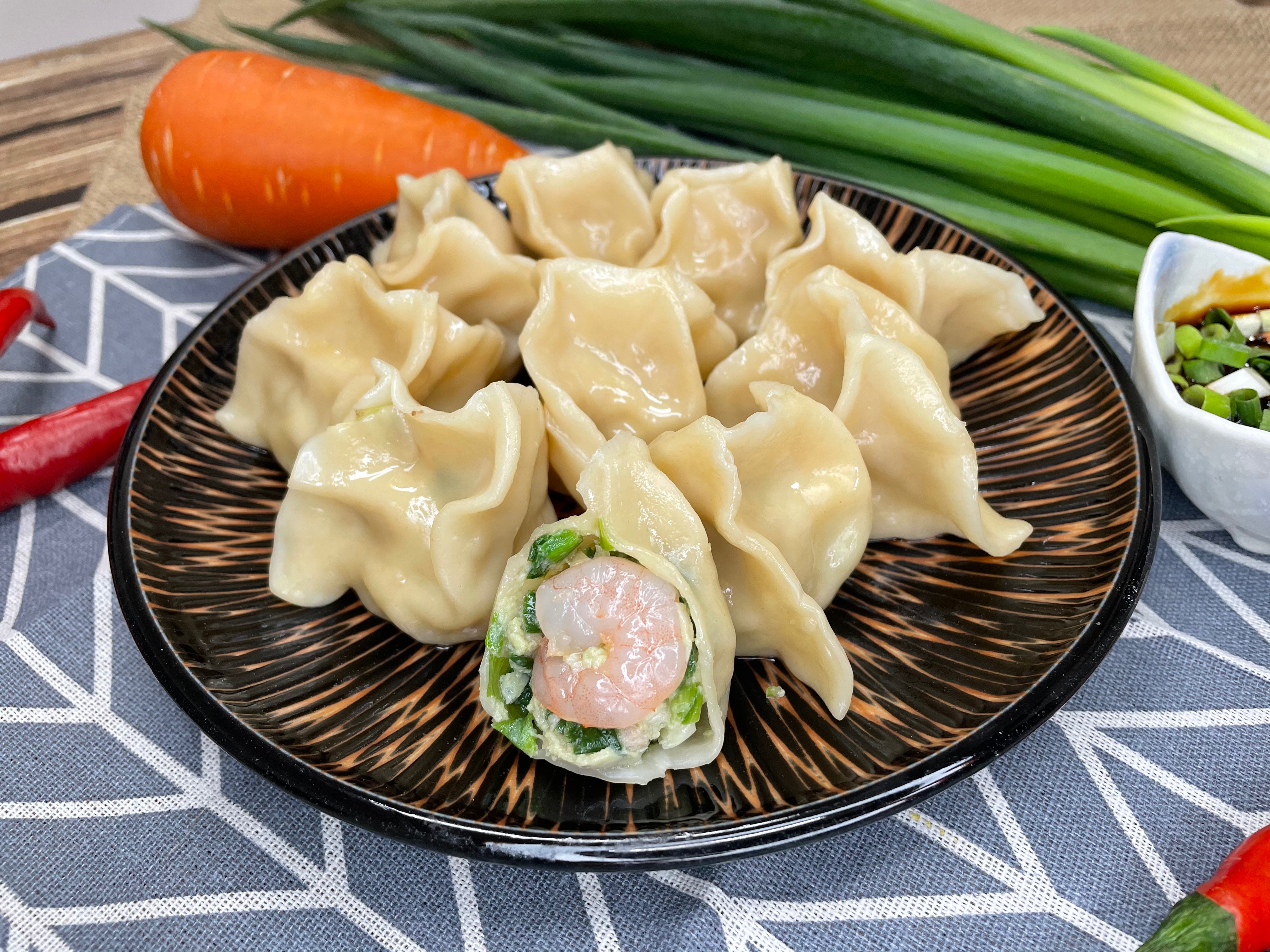 韭菜鮮蝦水餃