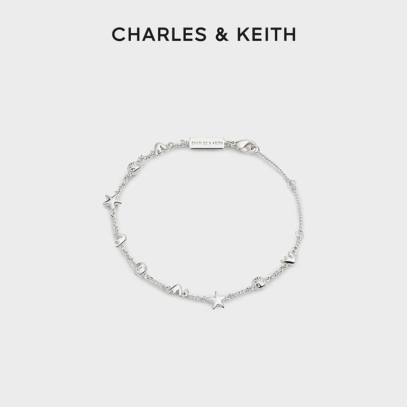 CHARLES＆KEITH時尚夏日度假風貝殼海星手鍊