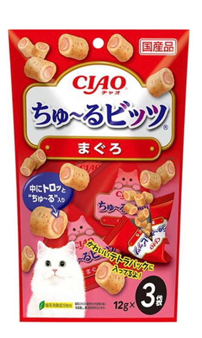 INABA CIAO 啾嚕 零食肉泥 捲心酥， 36g，