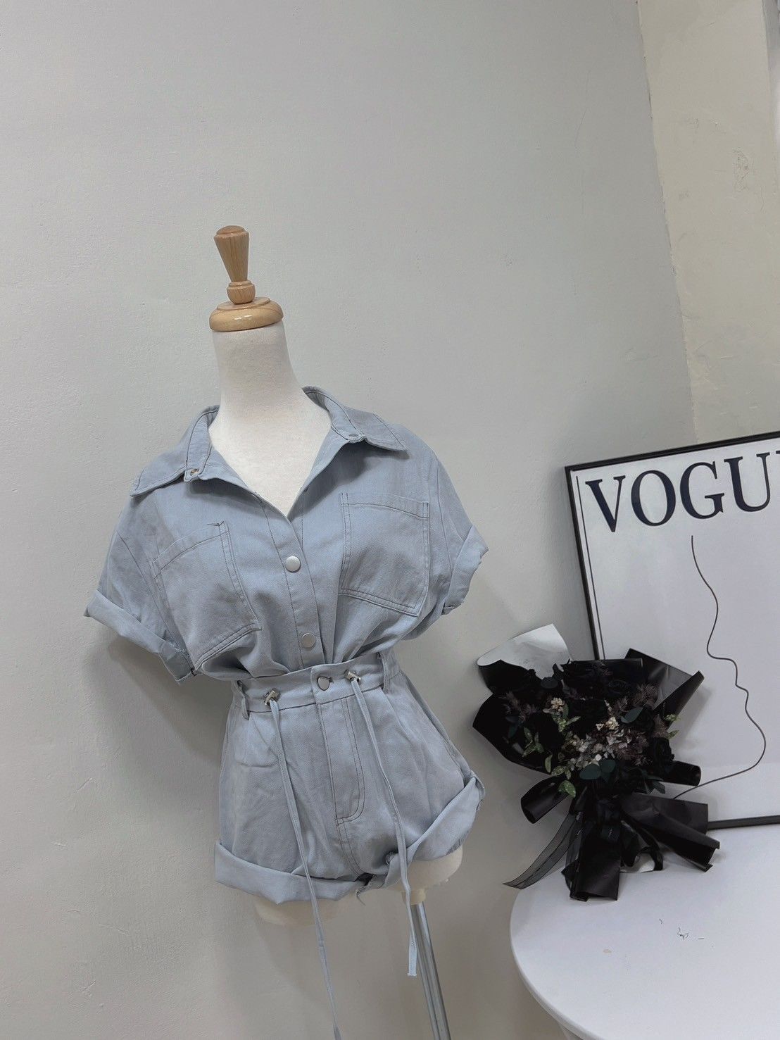 水洗牛仔休閒套裝✨