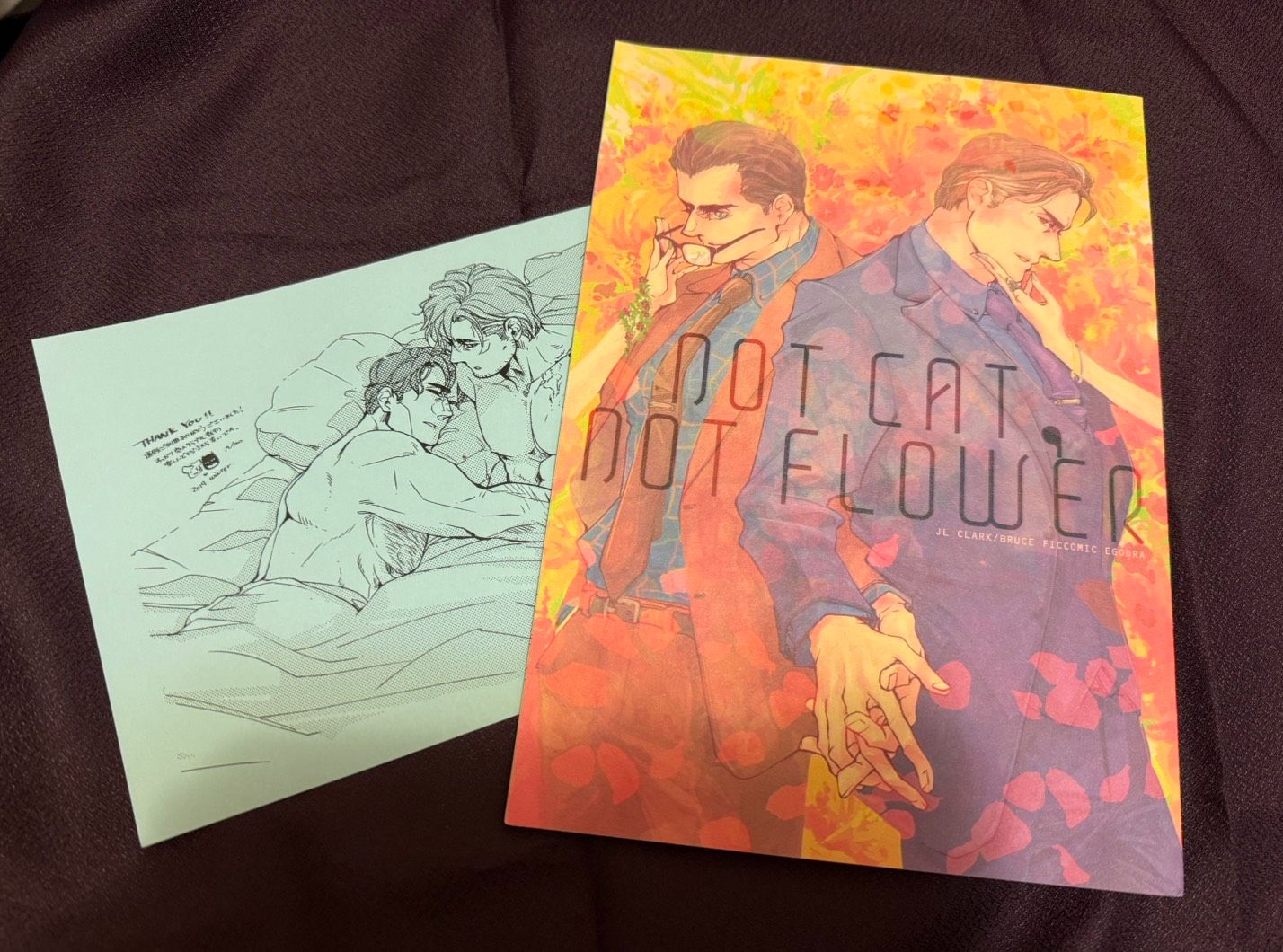 超蝙同人本《 NOT CAT．NOT FLOWER 》附一張PAPER