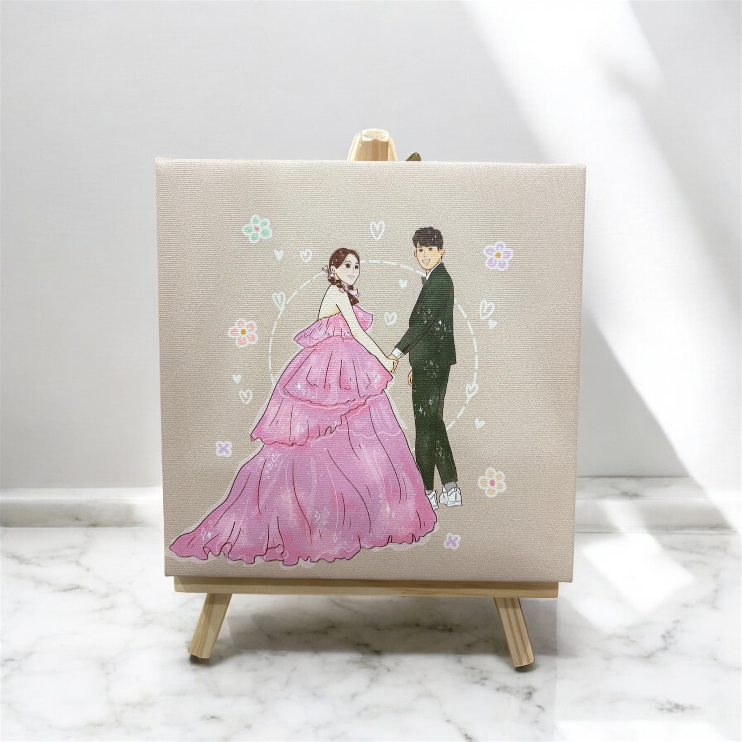 20乘20公分可掛客製無框畫（含支架）