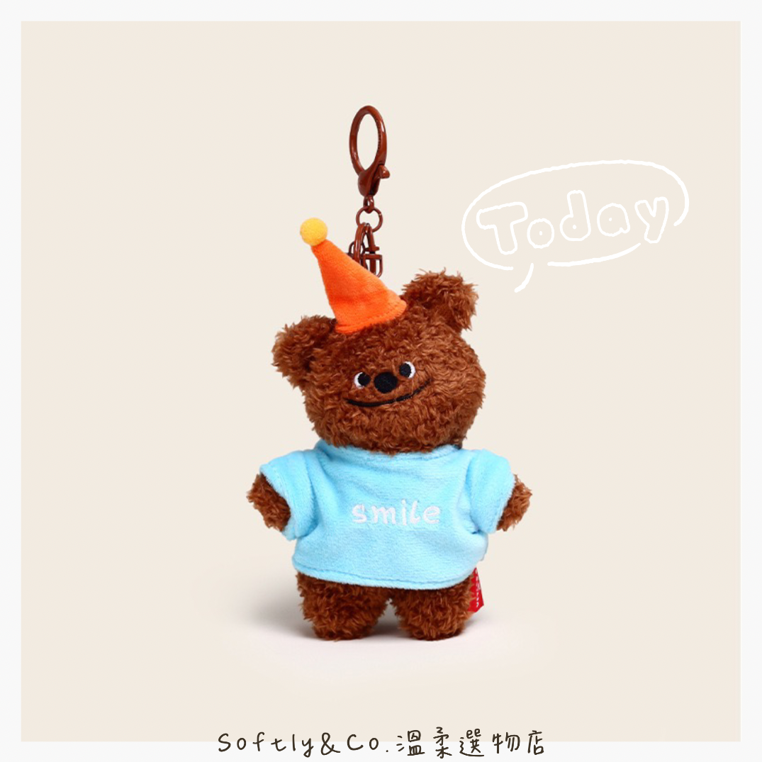 ■限時特價加價購$120■萌翻天！歪頭小熊吊飾（現貨）