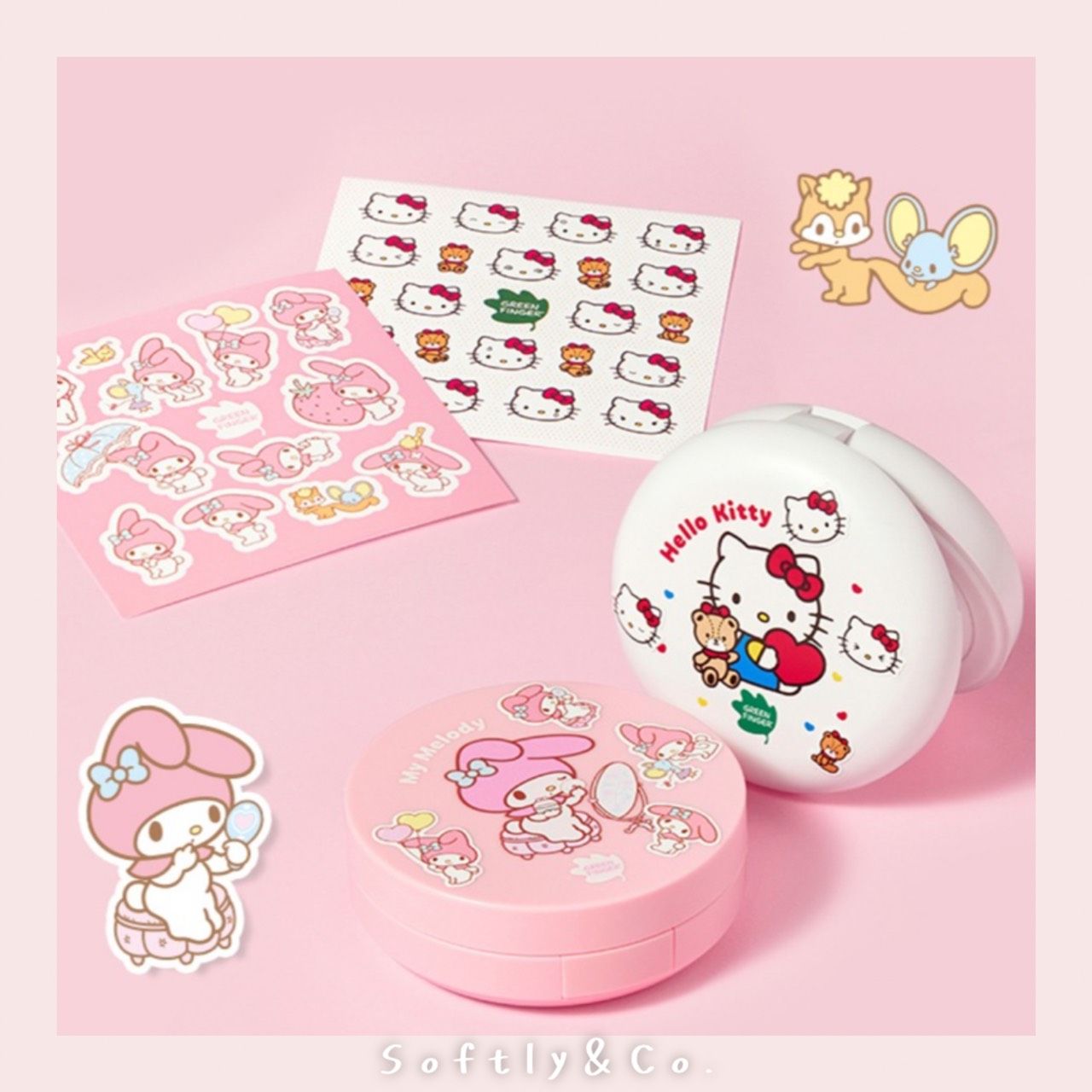 ≣正版授權 限時加價購$500≣代購 防曬氣墊Green Finger Sun Cushion三麗鷗聯名款（現貨 ）