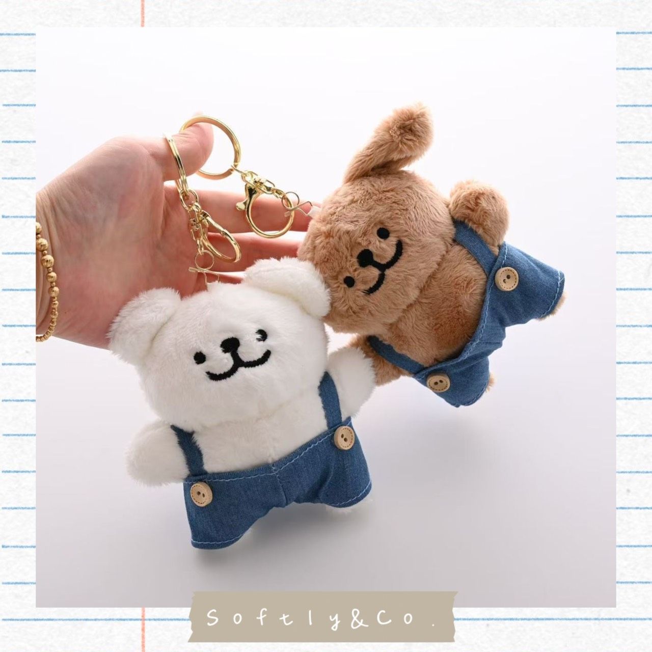 牛仔褲小狗狗吊飾（預購）