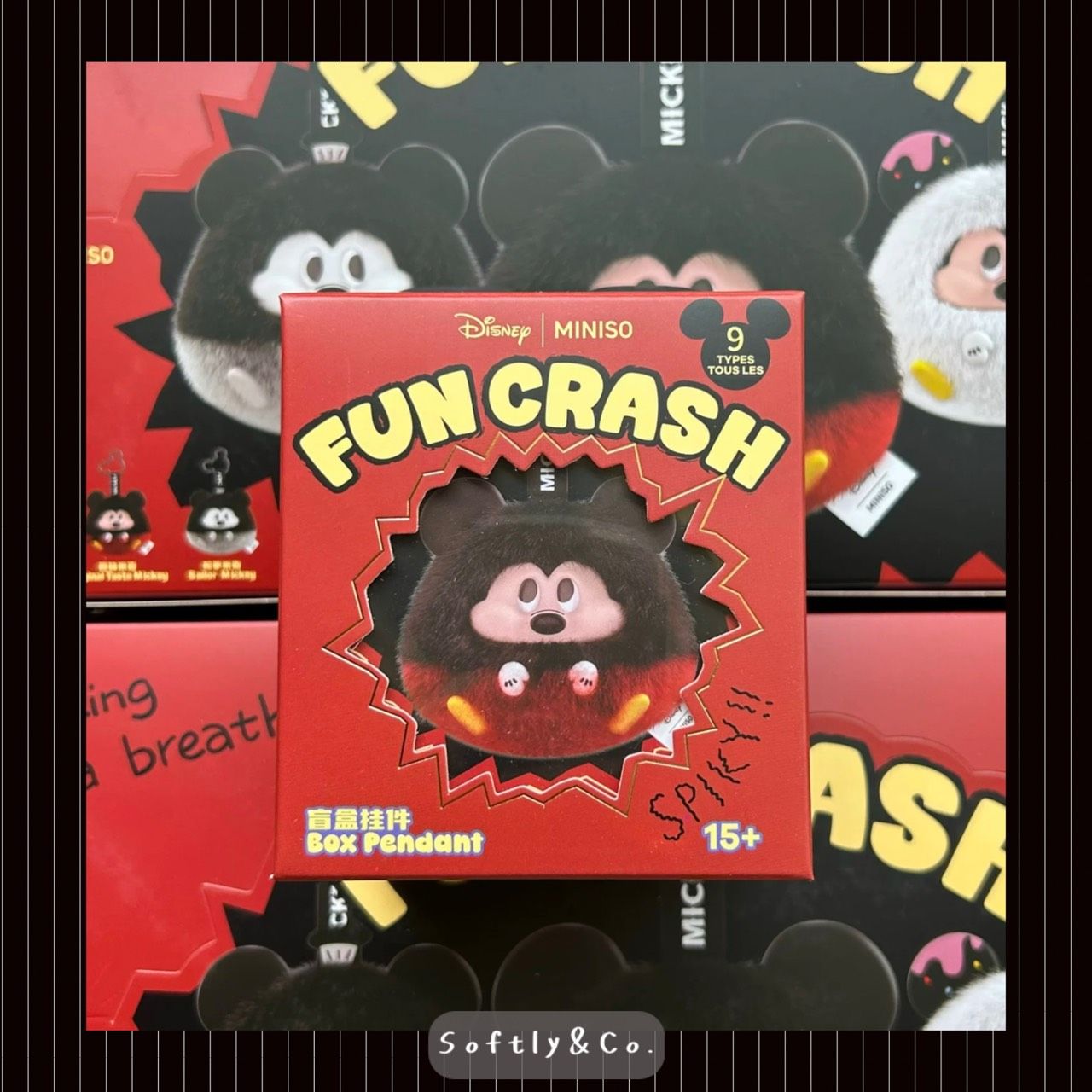 ≣正版授權≣迪士尼米奇有趣碰撞糖膠毛絨盲盒吊飾（現貨）