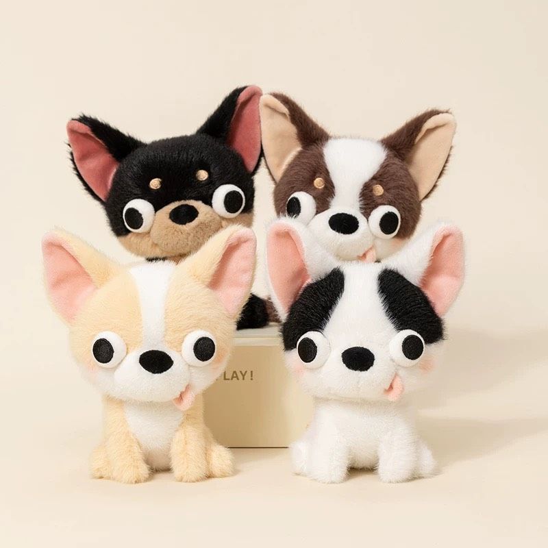 ≣正版授權≣可愛搞怪吉娃娃毛絨陪玩娃娃（預購）