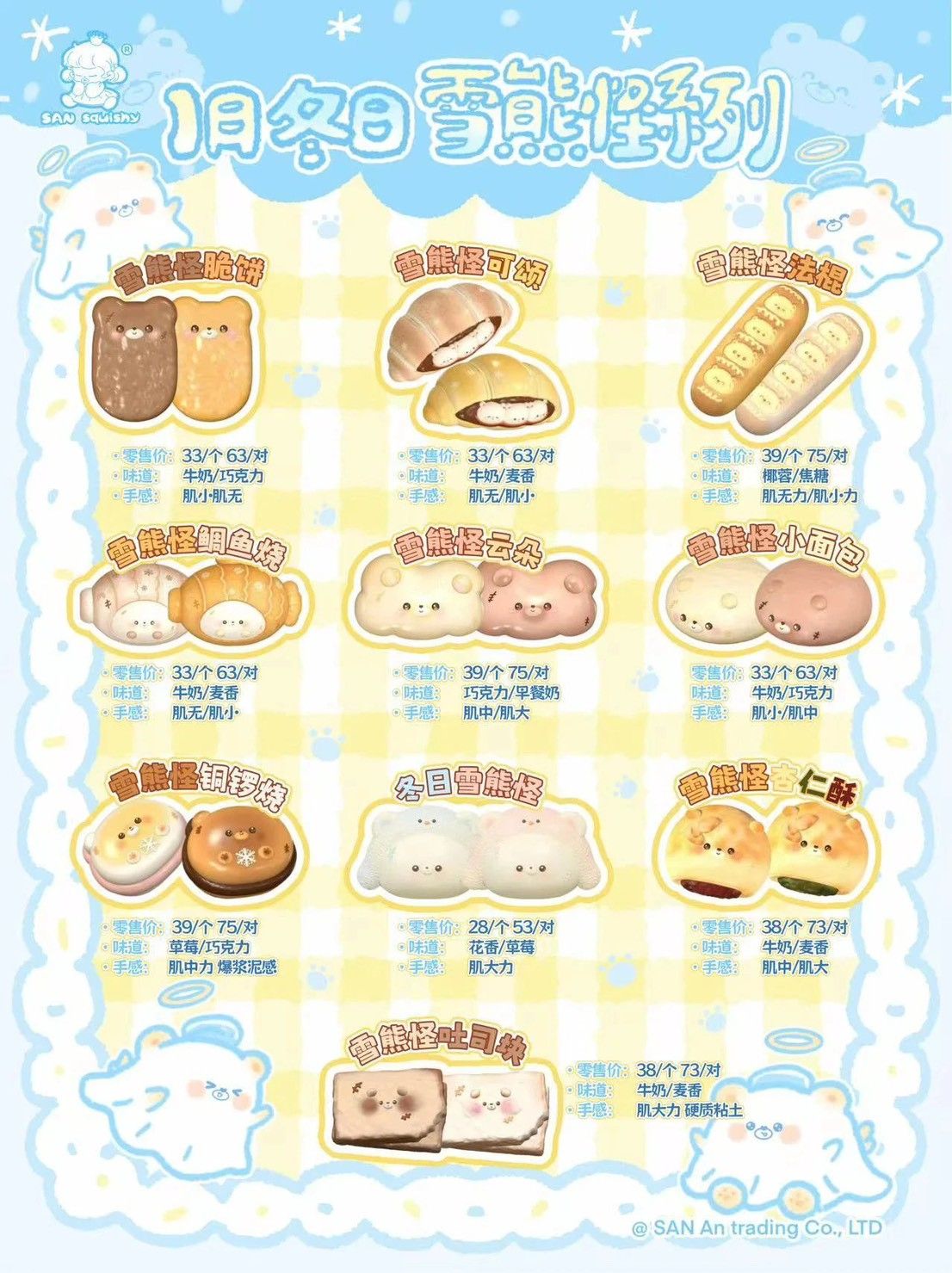 1/5【現貨釋出】3AN１月冬日雪熊怪系列❄️🐻‍❄️