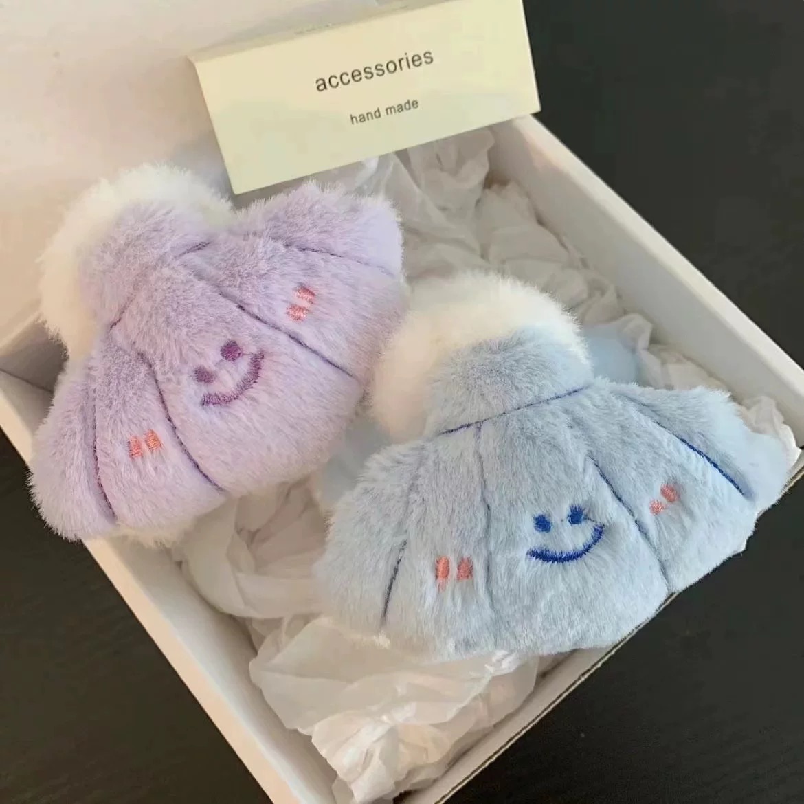 毛絨貝殼鯊魚夾🐚 卡通蚌殼抓夾 甜美可愛後腦勺夾